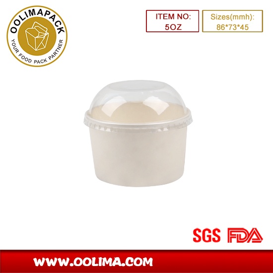 5OZ ice cream cup（white）