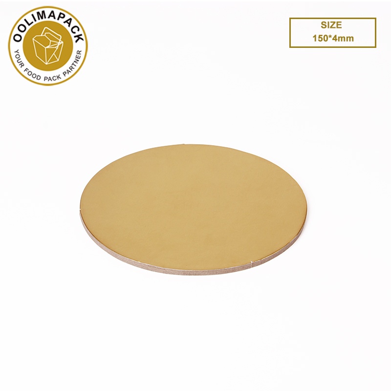 150*4mm round Golden cake mat