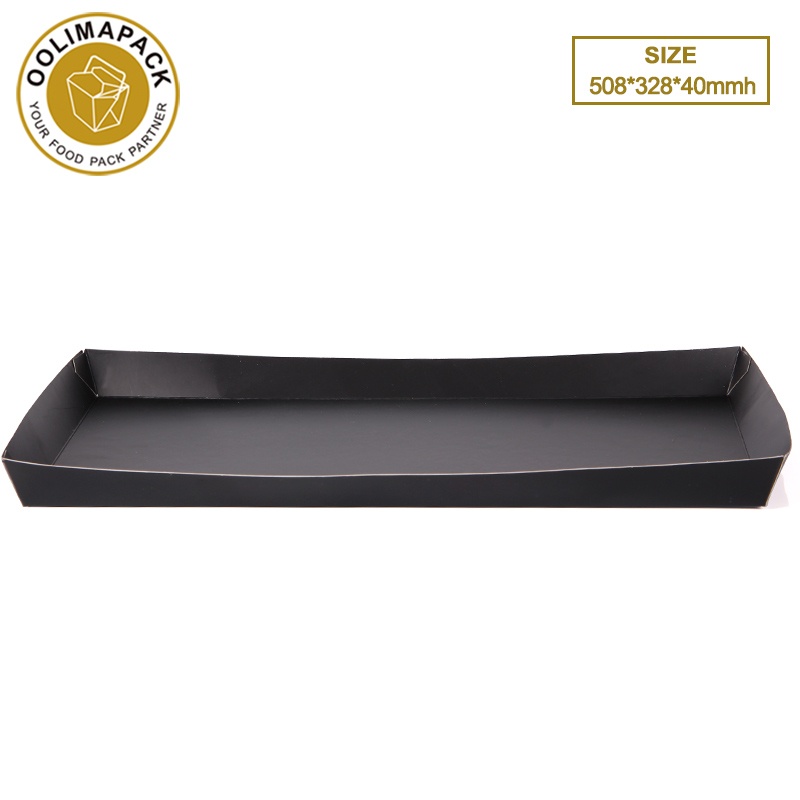 508*328*40mmh Black Boat tray