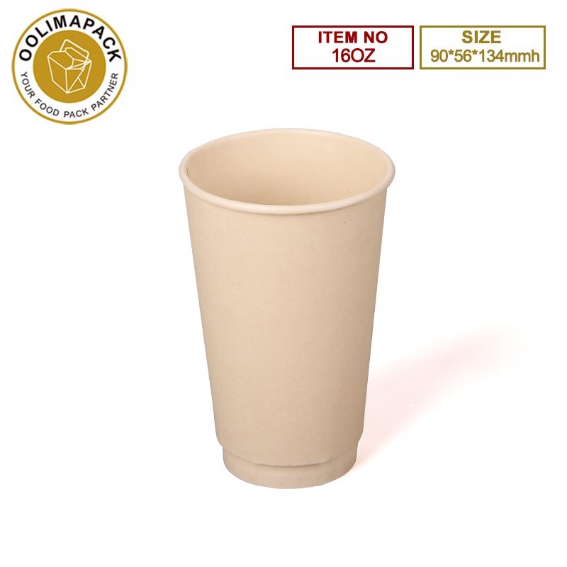 16OZ Double Wall Bamboo Paper Cup