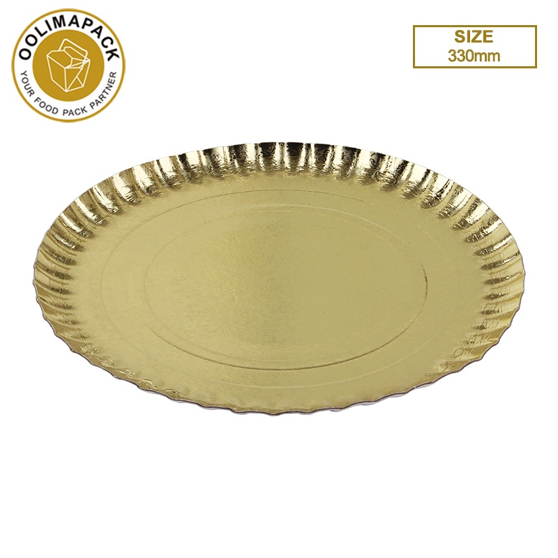 330mm Gold paper plate