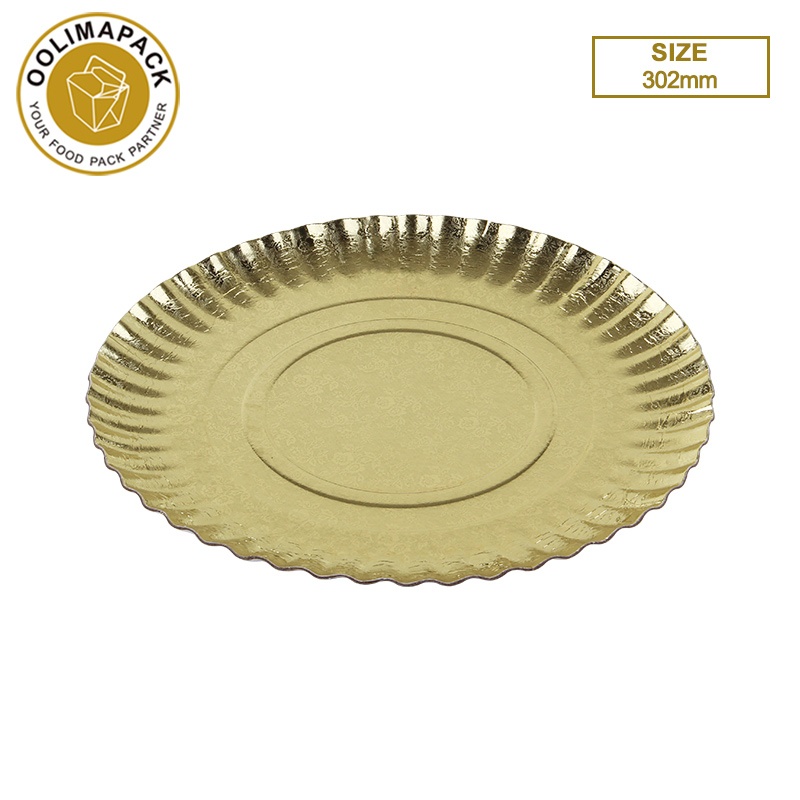 302mm Gold paper plate