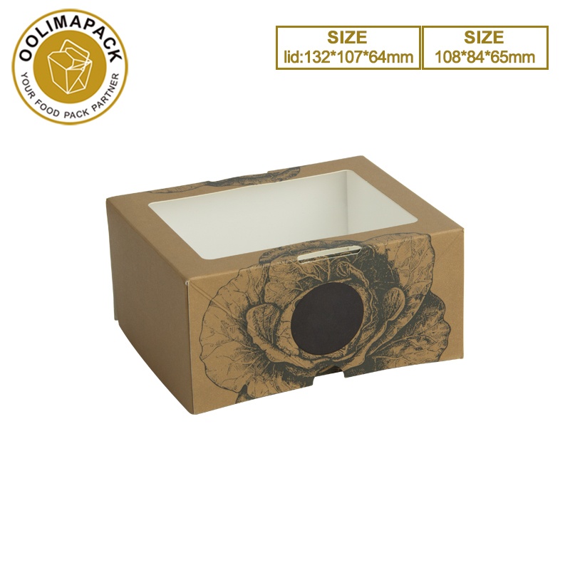 108*84*65mmh salad box with separated lid