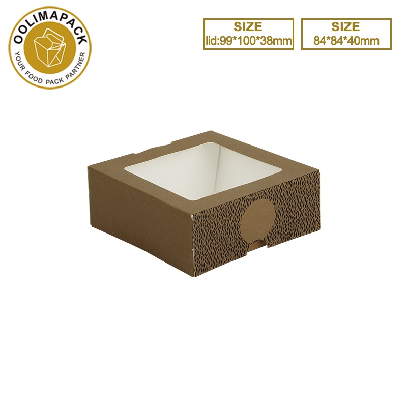 84*84*40mmh salad box with separated lid