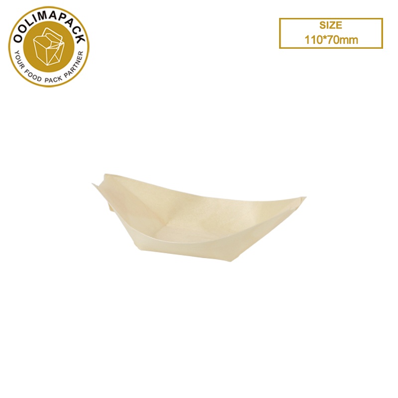 110*70mm Wooden Boat Tray