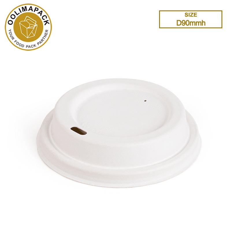 D90mm bagasse cup lid