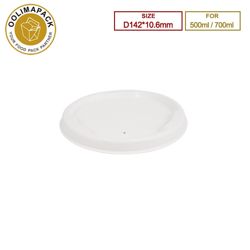 D142*10.6mm For 500/700ml Bagasse lid