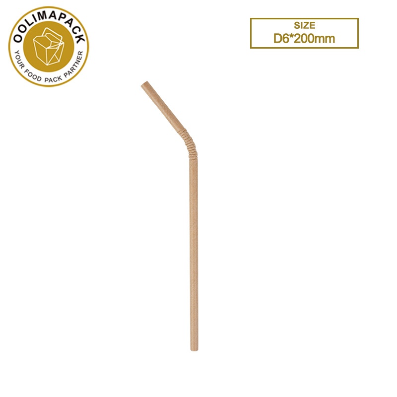 D6*200mm Flexible Paper Straw