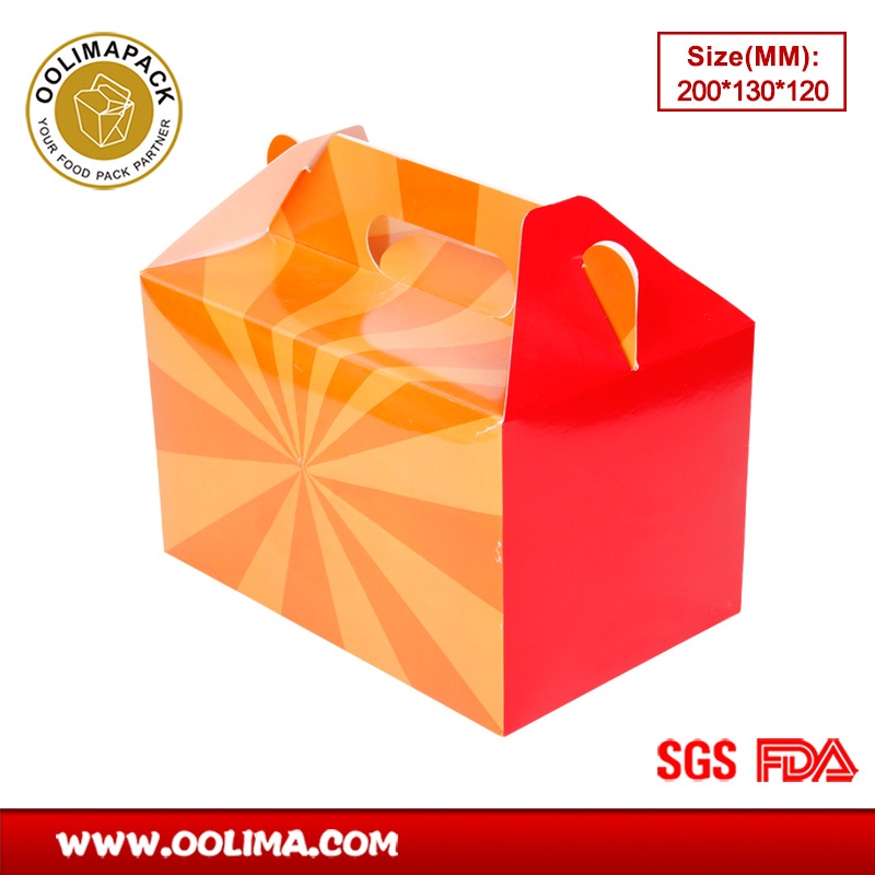 200*130*120mmh Cookie box with handle