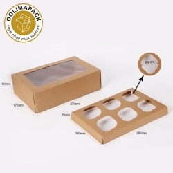 cupcake box (for 6pcs insert)