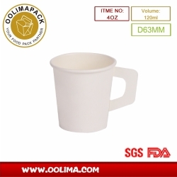 4oz paper cup with handle