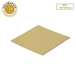 149*149*3mm square Golden cake mat