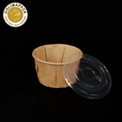 2oz Kraft Paper Sauce Cup with Lid