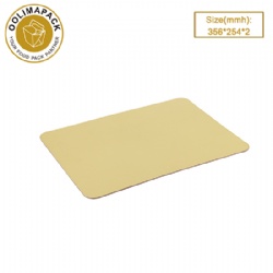 356*254*2mmh Square Golden cake mat