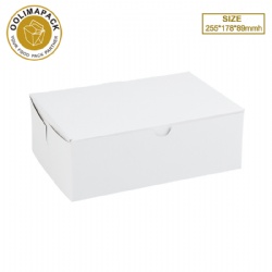 255*178*89mmh white cake box