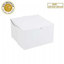 203*203*122mmh white cake box