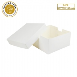305*305*153mmh white cake box