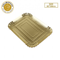 367*268mm Gold paper plate