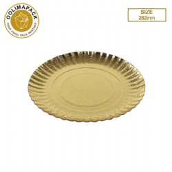282mm Gold paper plate