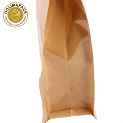 100*200mm Kraft paper bag with PET window