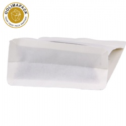 100*200mm White paper bag with  PET window