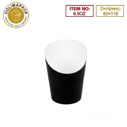 6.5OZ Black scoop cup
