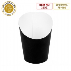 32OZ Black scoop cup