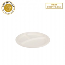 9inch Bagasse round plate