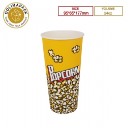 24oz paper popcorn box