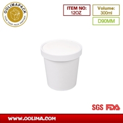 （90MM）12OZ White soup cup