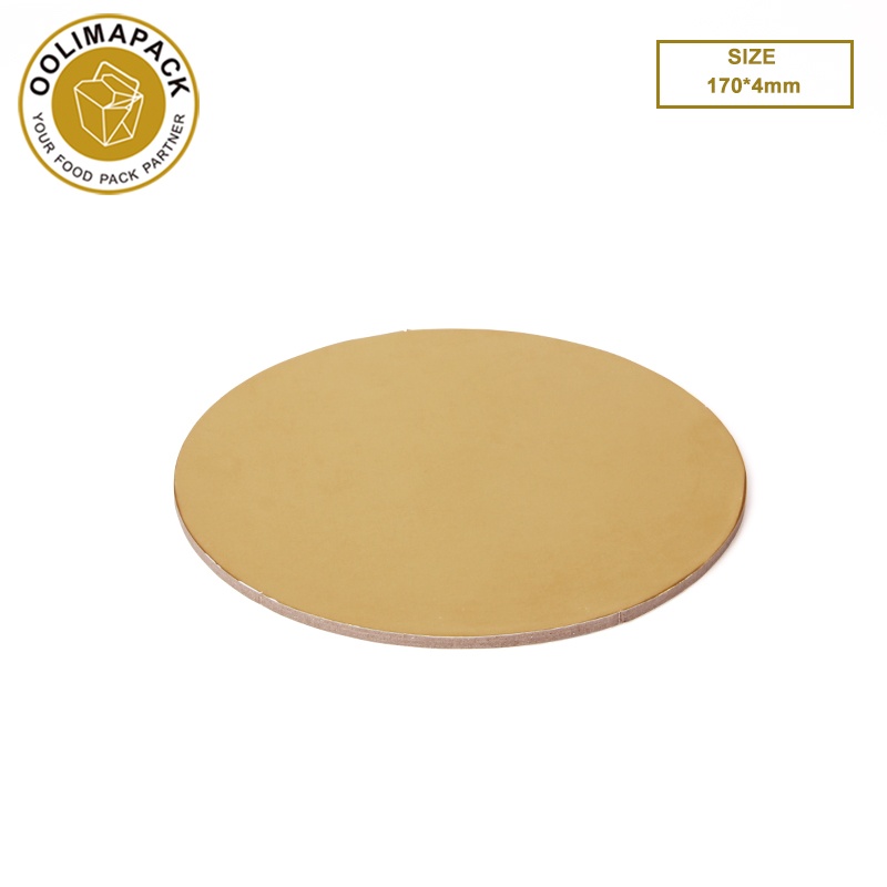 170*4mm round Golden cake mat
