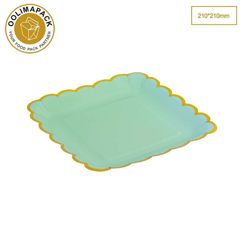 210*210mm Cake tray with wave edge