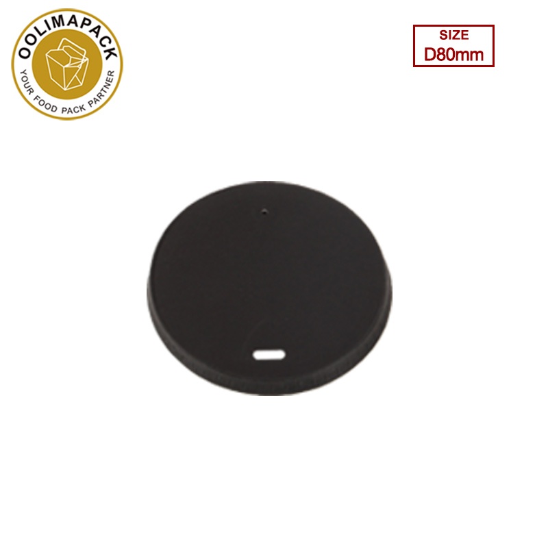 D90mm Black paper lid