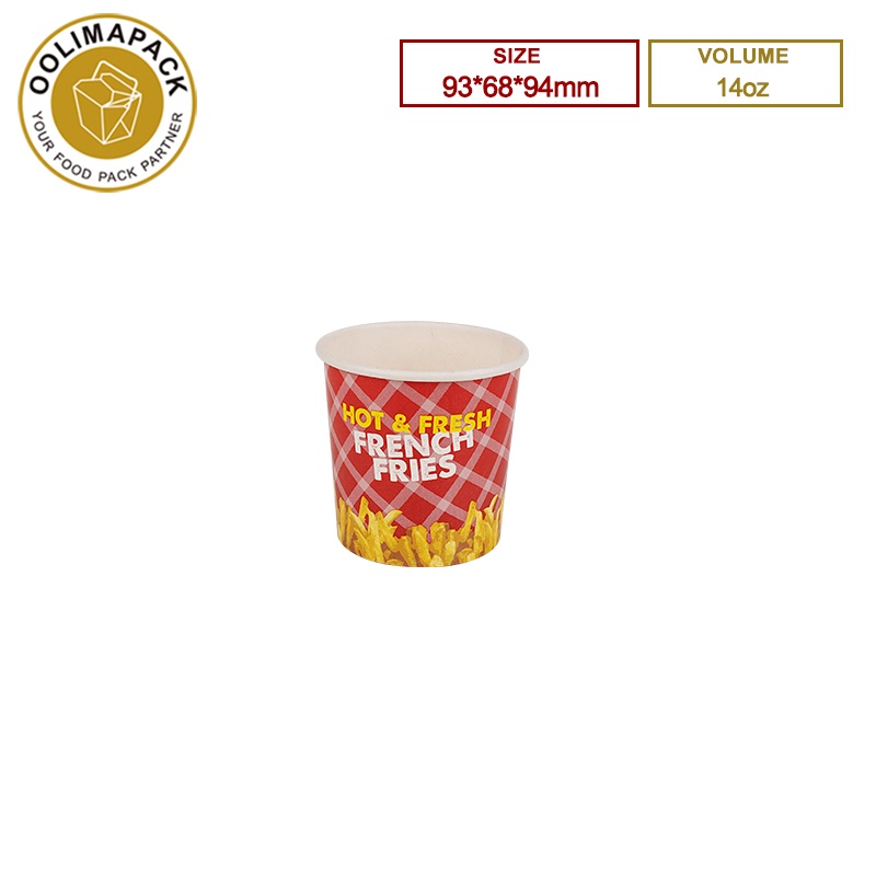 14oz 93*68*94mm French fries Cup