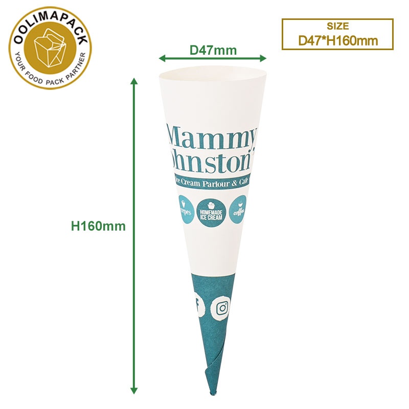 D47mm Ice cream cone sleeve