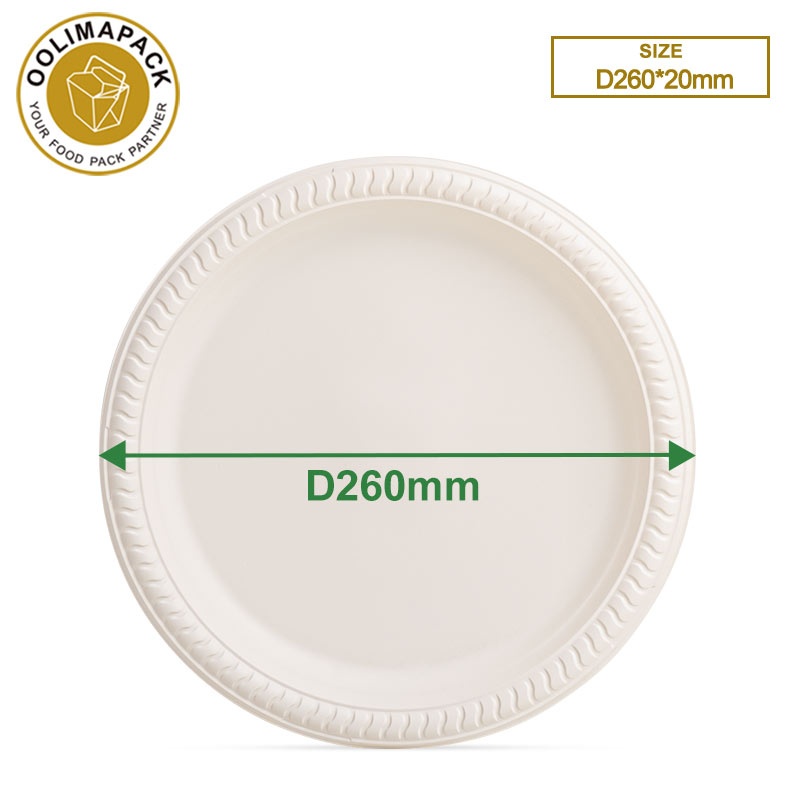 10.5” Cornstarch plate