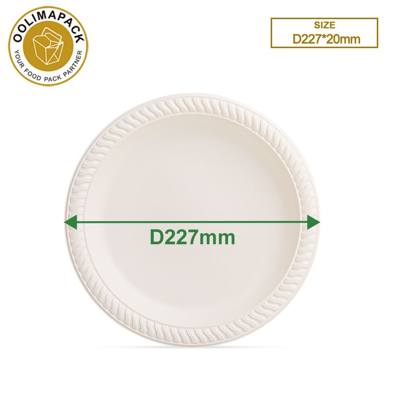 8.9” Cornstarch plate