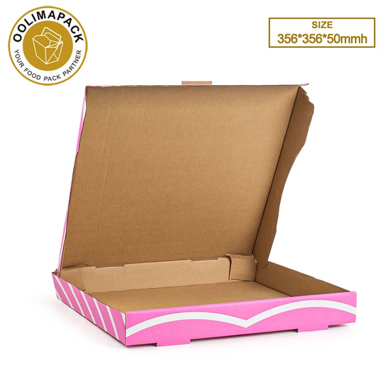 356*356*50mmh B-flute pizza box