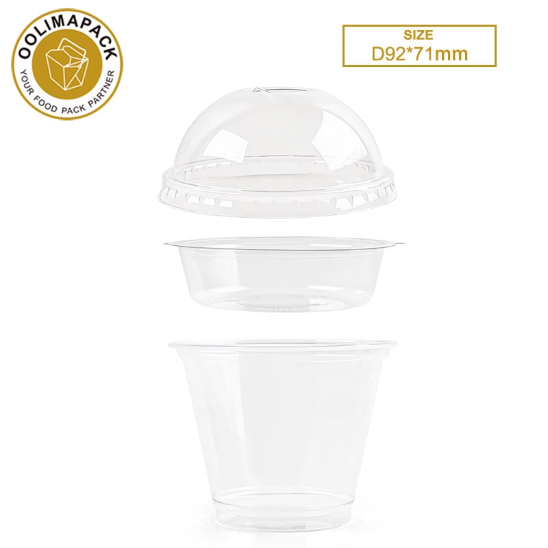 Yogurt parfait cups with lids
