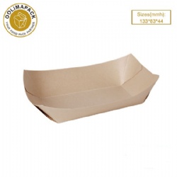 133*83*44mmh Food tray （bamboo paper)