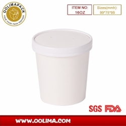 16OZ ice cream cup(paperboard paper lid)