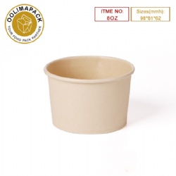 8oz bamboo paper Soup Cup