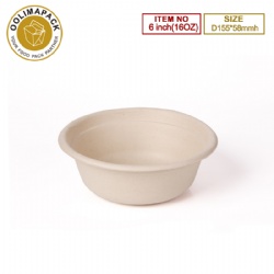 16oz bamboo pulp paper bowl