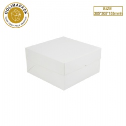 305*305*153mmh white cake box