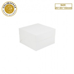 251*251*153mmh white cake box