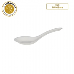 140*42mm   Bagasse chinese spoon
