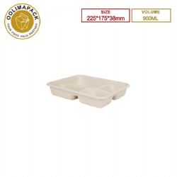 225*175*38mm Bagasse compartment plate