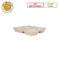 280*210*40mm Bagasse compartment plate