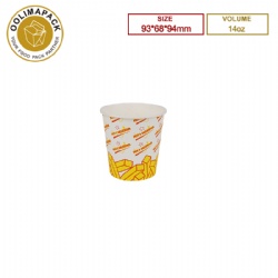 14oz 93*68*94mm French fries Cup