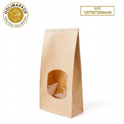 120*65*246mm Bakery bag with window